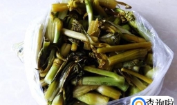 酸辣芥菜心的做法