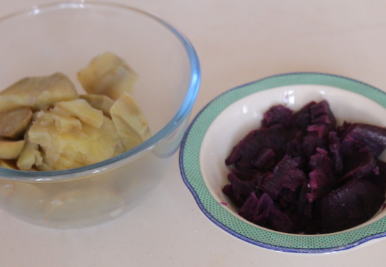 紫薯地瓜丸子的做法