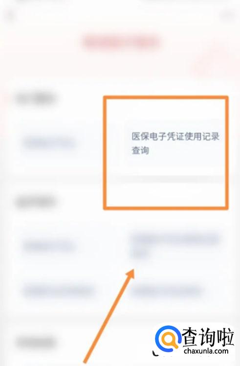 微信怎么进行医保电子凭证使用记录查询 
