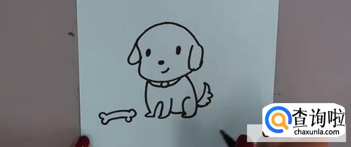 简笔画小狗教程