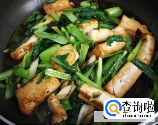 小白菜炖豆腐