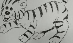 随手画老虎的画法教程